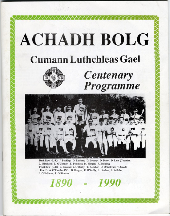 Achadh Bolg GAA booklet