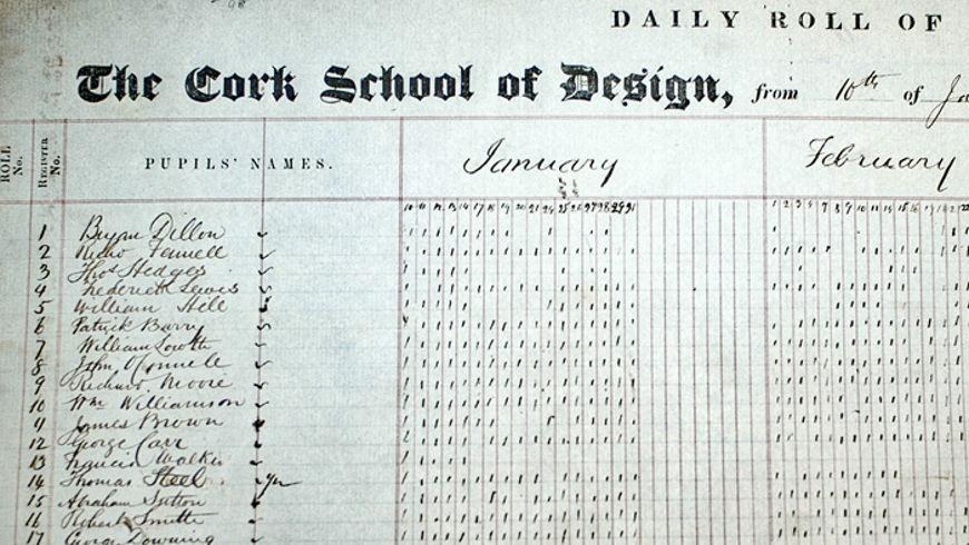 cork-schoolof-design-rollbook1856